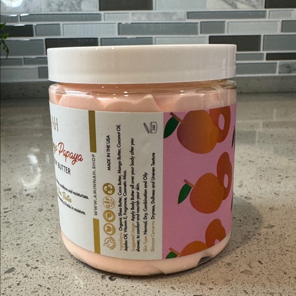 AMINNAH - Mango Papaya Whipped Body Butter - Picture 3 of 5